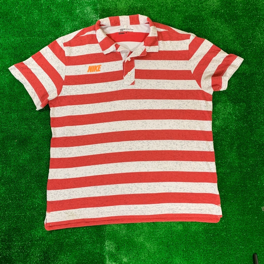 Nike Sport Golf Shirt Striped size XL